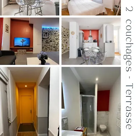 Escapade Dans Grand T2 De Charme Avec Terrasse - Proche Gare Et Centre Ville Lourdes Exterior photo